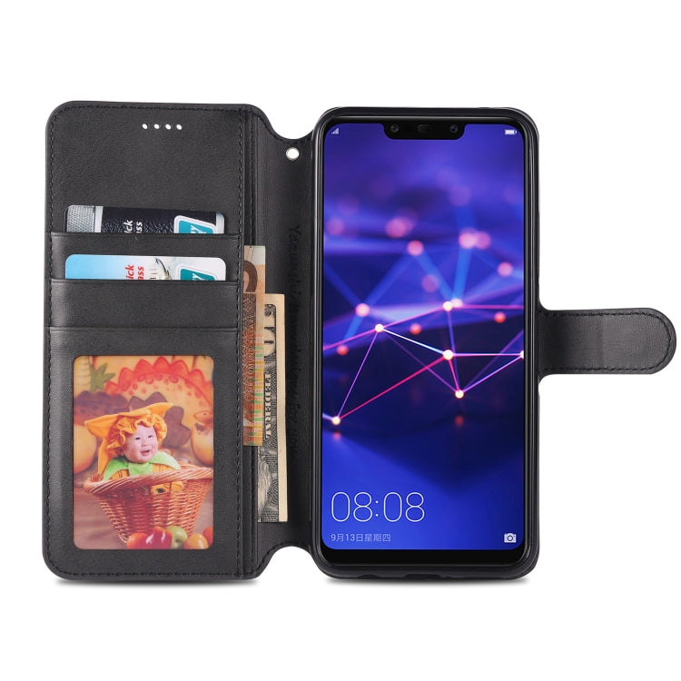 For Huawei Mate 20 Lite / Maimang 7 AZNS Calf Texture Magnetic Horizontal Flip PU Leather Case with Holder & Card Slots & Photo Frame