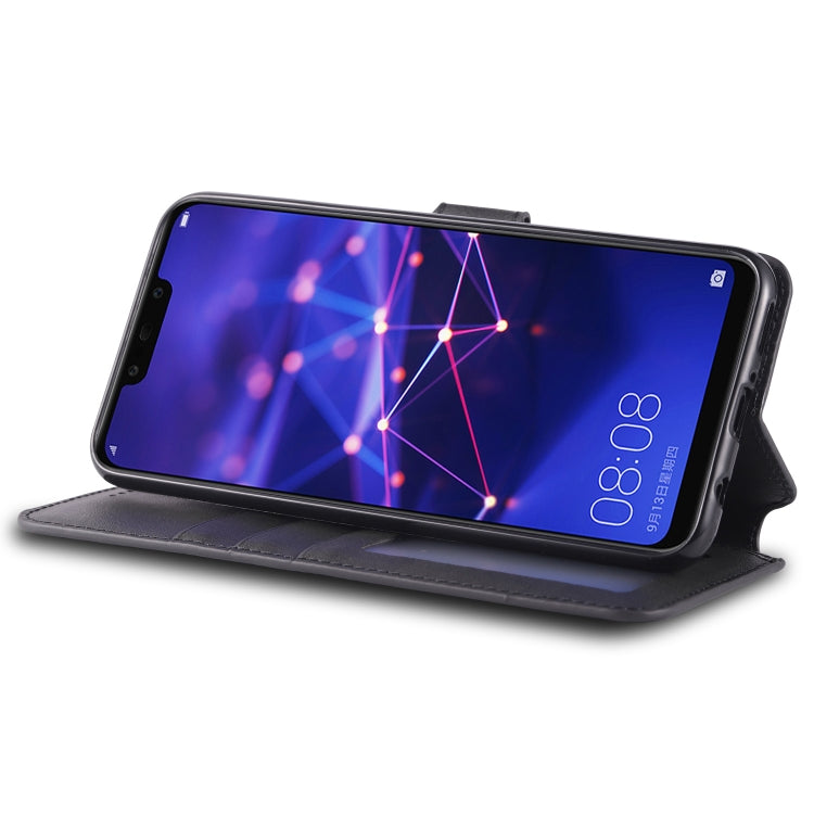 For Huawei Mate 20 Lite / Maimang 7 AZNS Calf Texture Magnetic Horizontal Flip PU Leather Case with Holder & Card Slots & Photo Frame