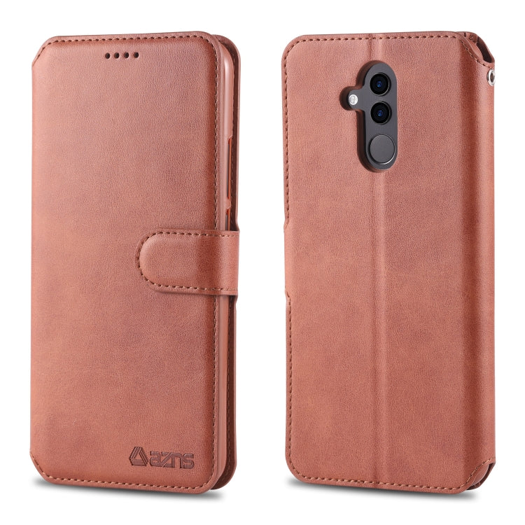For Huawei Mate 20 Lite / Maimang 7 AZNS Calf Texture Magnetic Horizontal Flip PU Leather Case with Holder & Card Slots & Photo Frame