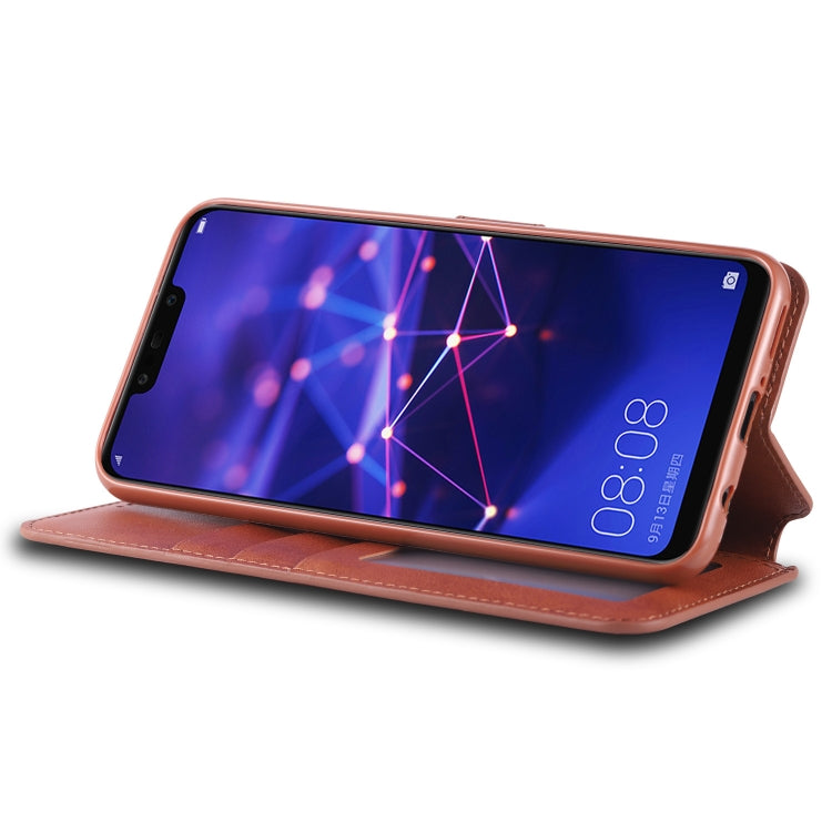 For Huawei Mate 20 Lite / Maimang 7 AZNS Calf Texture Magnetic Horizontal Flip PU Leather Case with Holder & Card Slots & Photo Frame