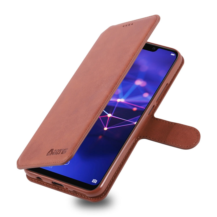 For Huawei Mate 20 Lite / Maimang 7 AZNS Calf Texture Magnetic Horizontal Flip PU Leather Case with Holder & Card Slots & Photo Frame