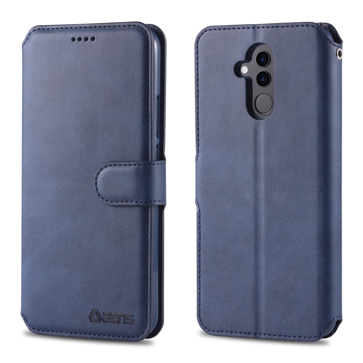 For Huawei Mate 20 Lite / Maimang 7 AZNS Calf Texture Magnetic Horizontal Flip PU Leather Case with Holder & Card Slots & Photo Frame