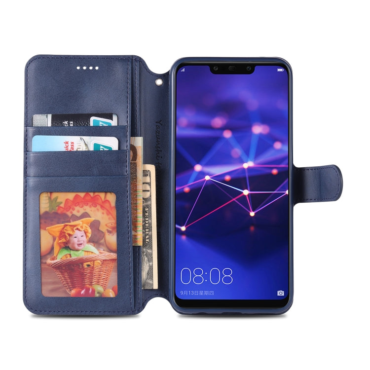 For Huawei Mate 20 Lite / Maimang 7 AZNS Calf Texture Magnetic Horizontal Flip PU Leather Case with Holder & Card Slots & Photo Frame