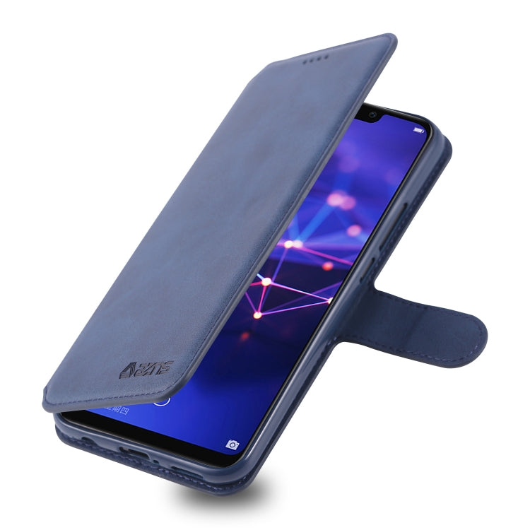 For Huawei Mate 20 Lite / Maimang 7 AZNS Calf Texture Magnetic Horizontal Flip PU Leather Case with Holder & Card Slots & Photo Frame