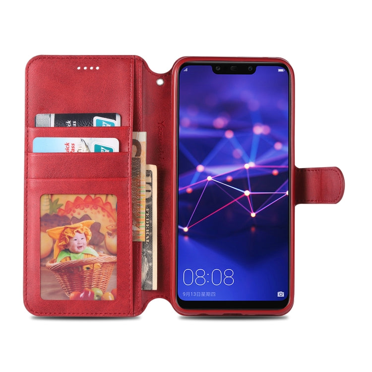 For Huawei Mate 20 Lite / Maimang 7 AZNS Calf Texture Magnetic Horizontal Flip PU Leather Case with Holder & Card Slots & Photo Frame