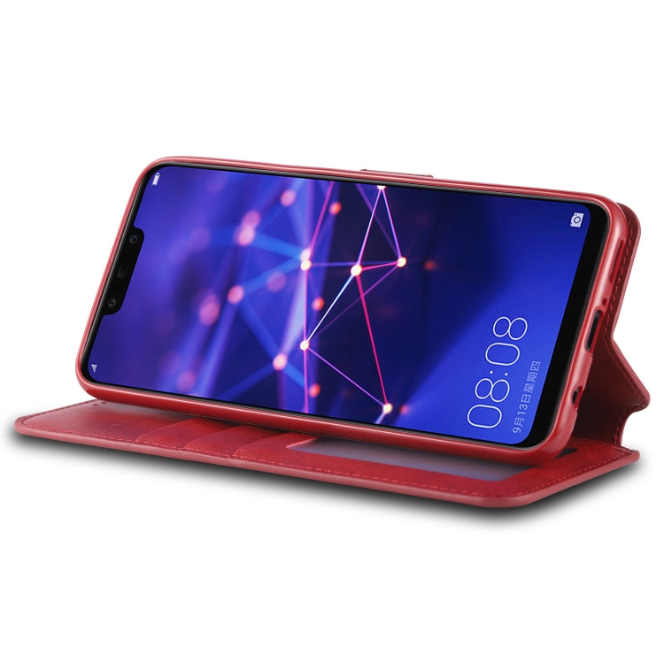 For Huawei Mate 20 Lite / Maimang 7 AZNS Calf Texture Magnetic Horizontal Flip PU Leather Case with Holder & Card Slots & Photo Frame