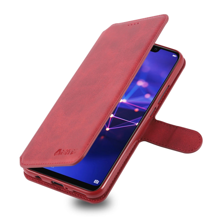 For Huawei Mate 20 Lite / Maimang 7 AZNS Calf Texture Magnetic Horizontal Flip PU Leather Case with Holder & Card Slots & Photo Frame