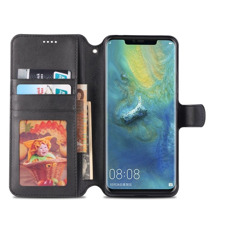 For Huawei Mate 20 Pro AZNS Calf Texture Magnetic Horizontal Flip PU Leather Case with Holder & Card Slots & Photo Frame