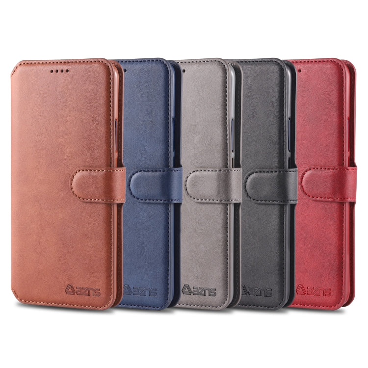 For Huawei Mate 20 Pro AZNS Calf Texture Magnetic Horizontal Flip PU Leather Case with Holder & Card Slots & Photo Frame