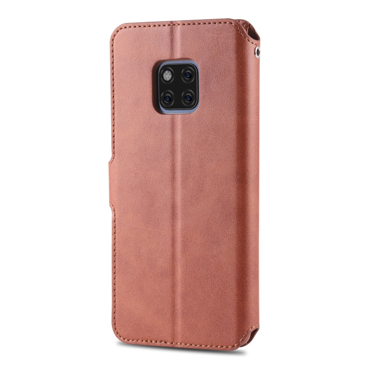 For Huawei Mate 20 Pro AZNS Calf Texture Magnetic Horizontal Flip PU Leather Case with Holder & Card Slots & Photo Frame