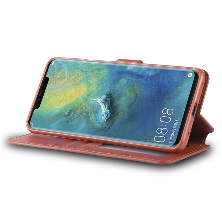 For Huawei Mate 20 Pro AZNS Calf Texture Magnetic Horizontal Flip PU Leather Case with Holder & Card Slots & Photo Frame