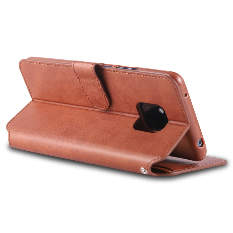 For Huawei Mate 20 Pro AZNS Calf Texture Magnetic Horizontal Flip PU Leather Case with Holder & Card Slots & Photo Frame