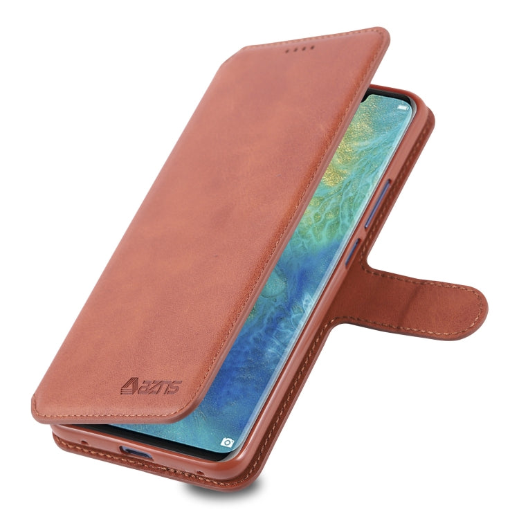 For Huawei Mate 20 Pro AZNS Calf Texture Magnetic Horizontal Flip PU Leather Case with Holder & Card Slots & Photo Frame
