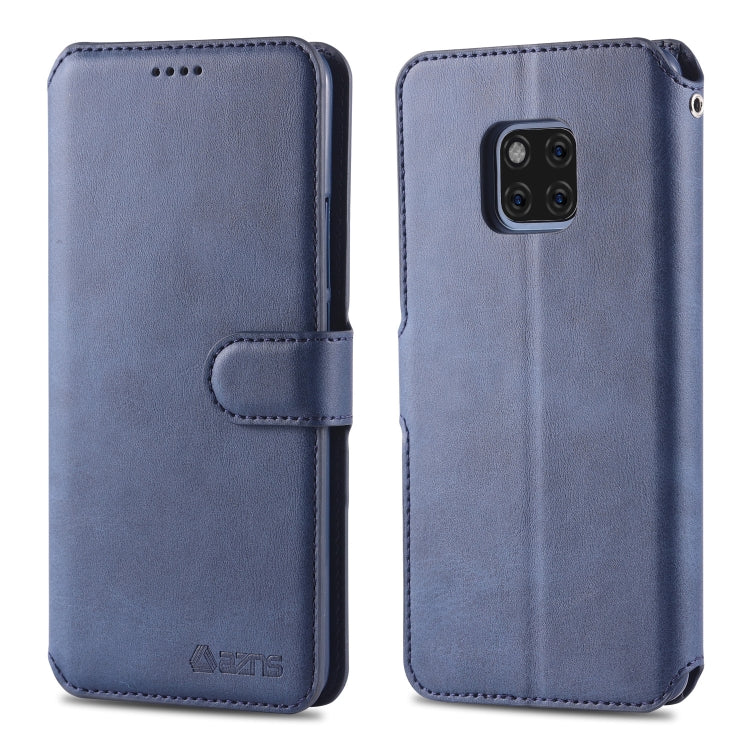 For Huawei Mate 20 Pro AZNS Calf Texture Magnetic Horizontal Flip PU Leather Case with Holder & Card Slots & Photo Frame