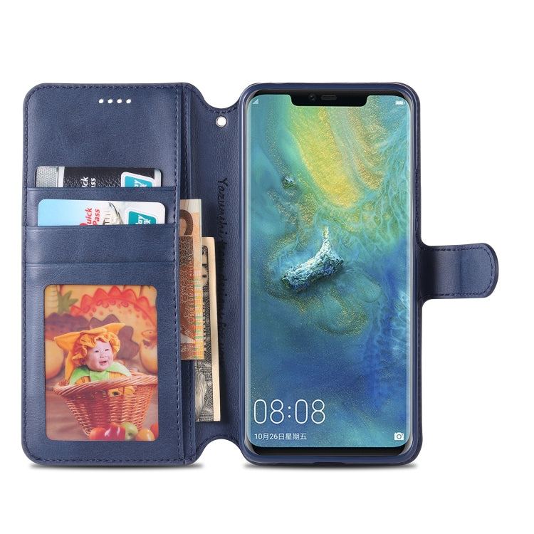 For Huawei Mate 20 Pro AZNS Calf Texture Magnetic Horizontal Flip PU Leather Case with Holder & Card Slots & Photo Frame