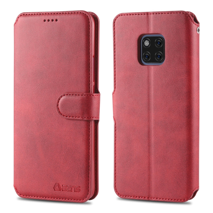 For Huawei Mate 20 Pro AZNS Calf Texture Magnetic Horizontal Flip PU Leather Case with Holder & Card Slots & Photo Frame