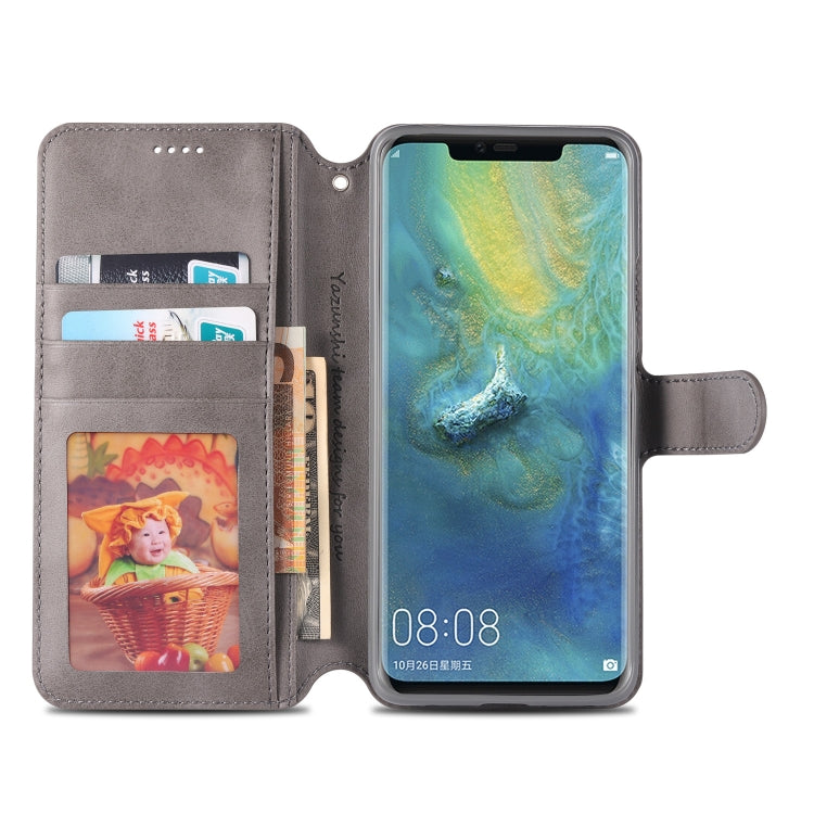 For Huawei Mate 20 Pro AZNS Calf Texture Magnetic Horizontal Flip PU Leather Case with Holder & Card Slots & Photo Frame