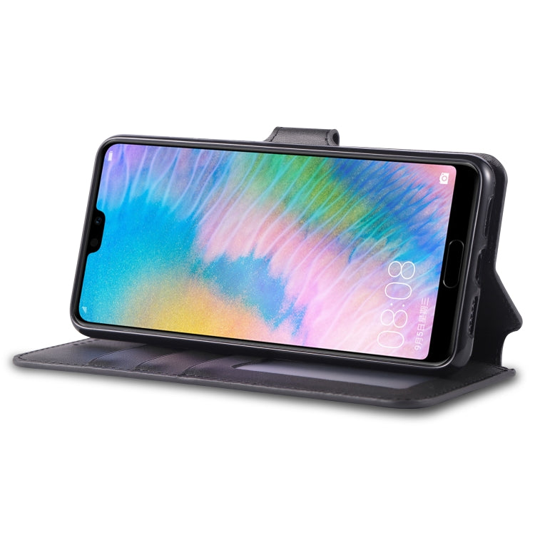 For Huawei P20 AZNS Calf Texture Magnetic Horizontal Flip PU Leather Case with Holder & Card Slots & Photo Frame