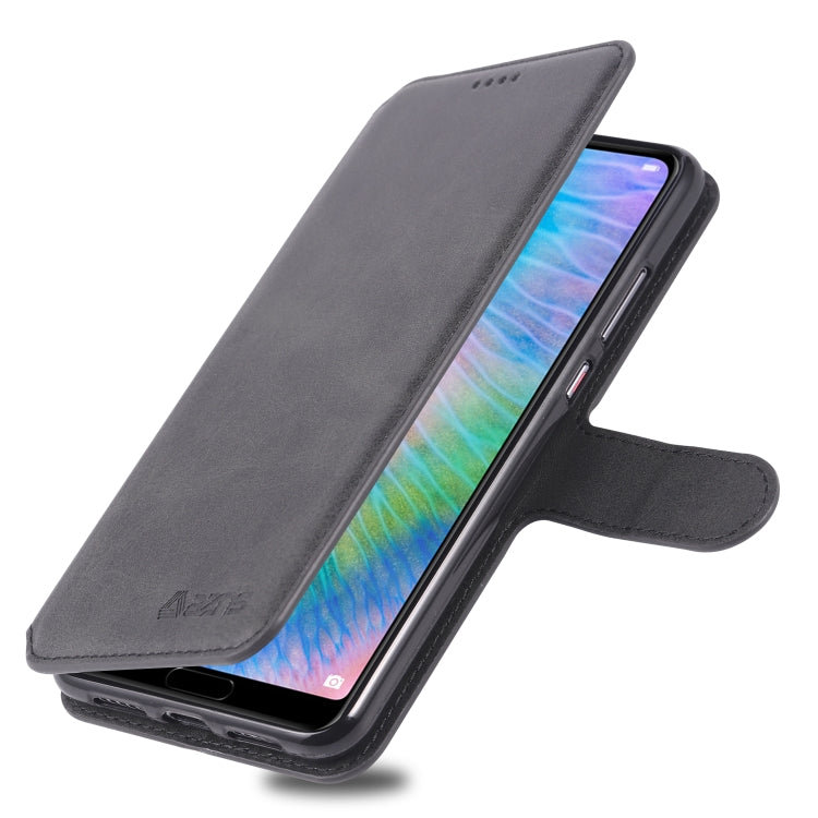 For Huawei P20 AZNS Calf Texture Magnetic Horizontal Flip PU Leather Case with Holder & Card Slots & Photo Frame