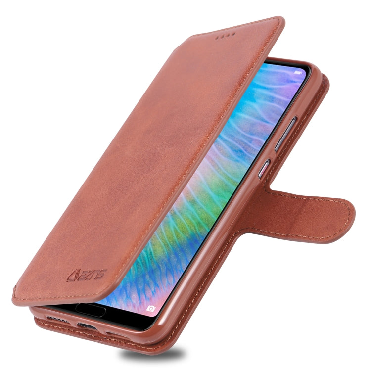 For Huawei P20 AZNS Calf Texture Magnetic Horizontal Flip PU Leather Case with Holder & Card Slots & Photo Frame