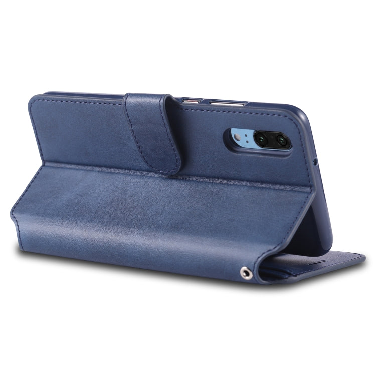 For Huawei P20 AZNS Calf Texture Magnetic Horizontal Flip PU Leather Case with Holder & Card Slots & Photo Frame