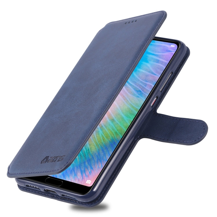 For Huawei P20 AZNS Calf Texture Magnetic Horizontal Flip PU Leather Case with Holder & Card Slots & Photo Frame