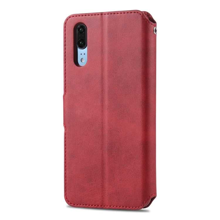 For Huawei P20 AZNS Calf Texture Magnetic Horizontal Flip PU Leather Case with Holder & Card Slots & Photo Frame