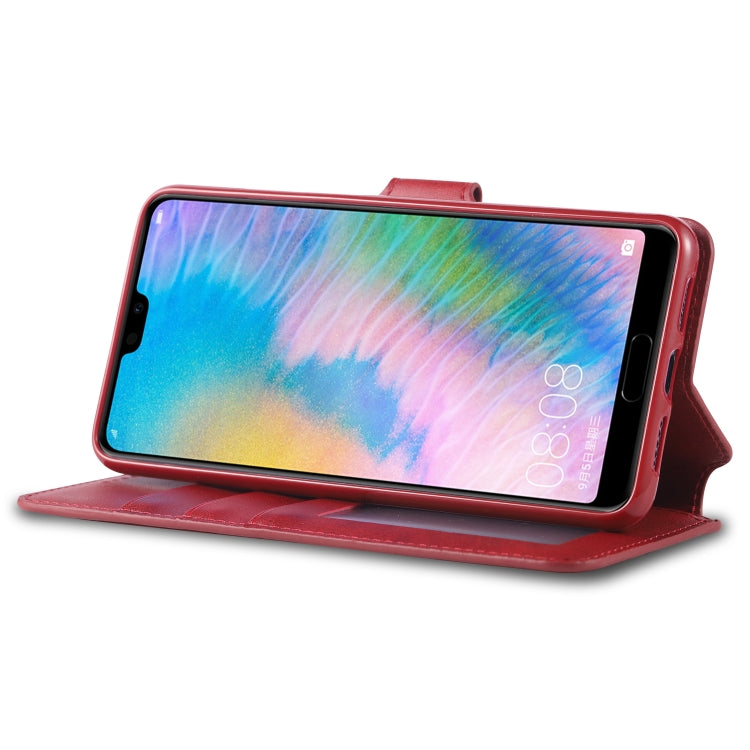 For Huawei P20 AZNS Calf Texture Magnetic Horizontal Flip PU Leather Case with Holder & Card Slots & Photo Frame