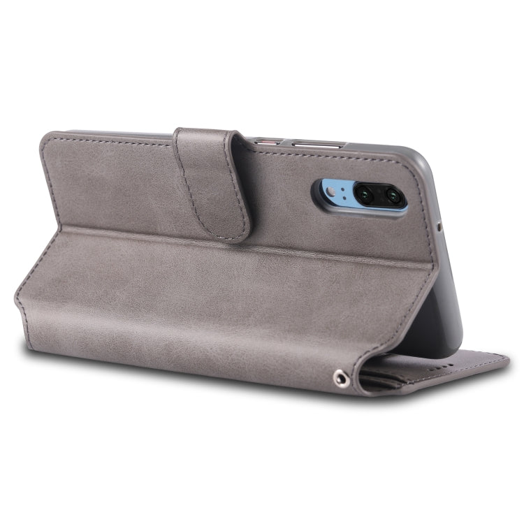 For Huawei P20 AZNS Calf Texture Magnetic Horizontal Flip PU Leather Case with Holder & Card Slots & Photo Frame