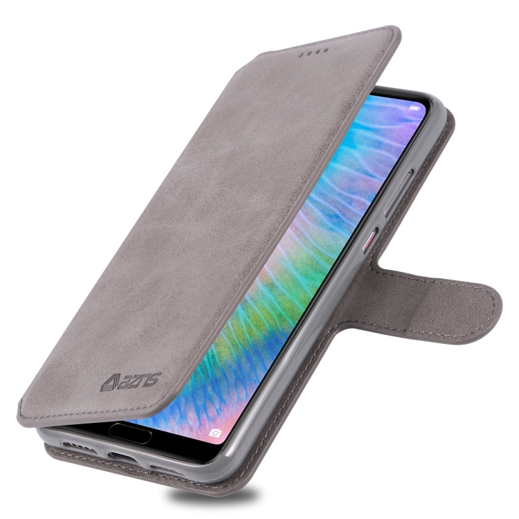 For Huawei P20 AZNS Calf Texture Magnetic Horizontal Flip PU Leather Case with Holder & Card Slots & Photo Frame