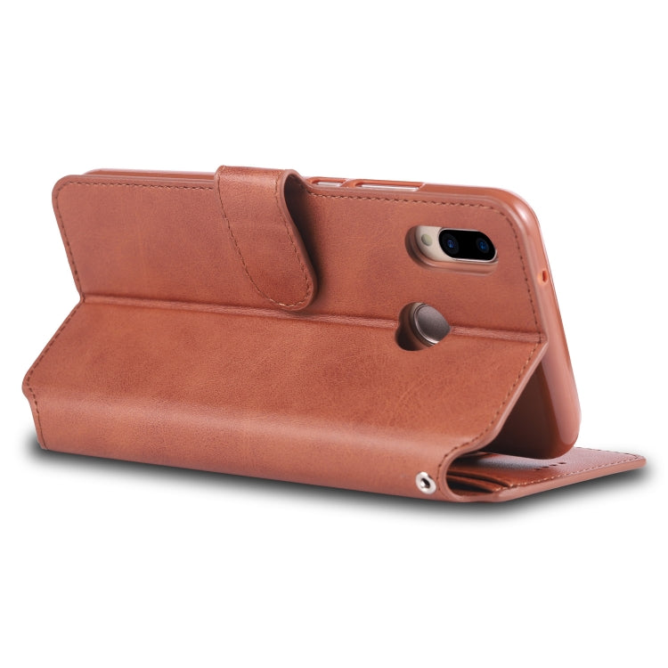 For Huawei P20 Lite AZNS Calf Texture Magnetic Horizontal Flip PU Leather Case with Holder & Card Slots & Photo Frame