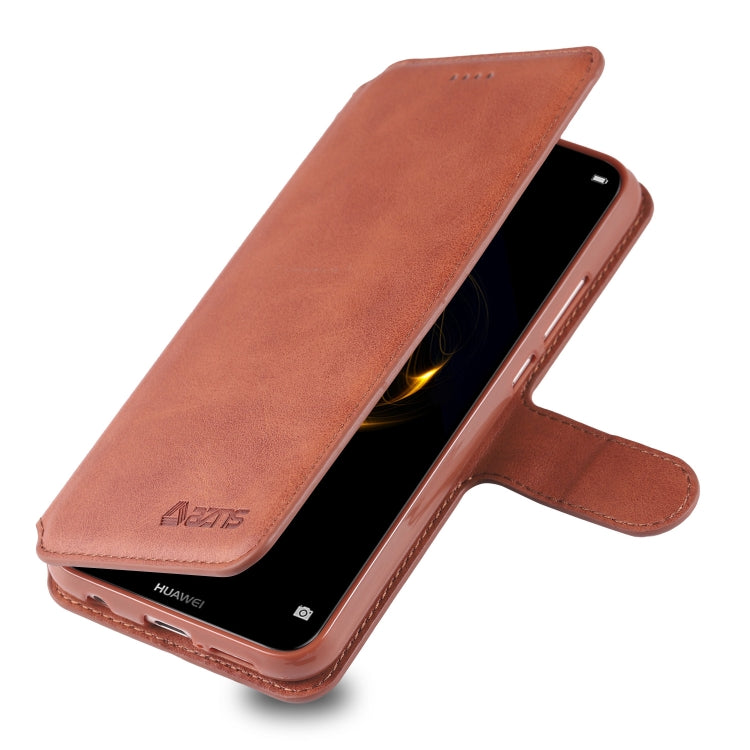 For Huawei P20 Lite AZNS Calf Texture Magnetic Horizontal Flip PU Leather Case with Holder & Card Slots & Photo Frame