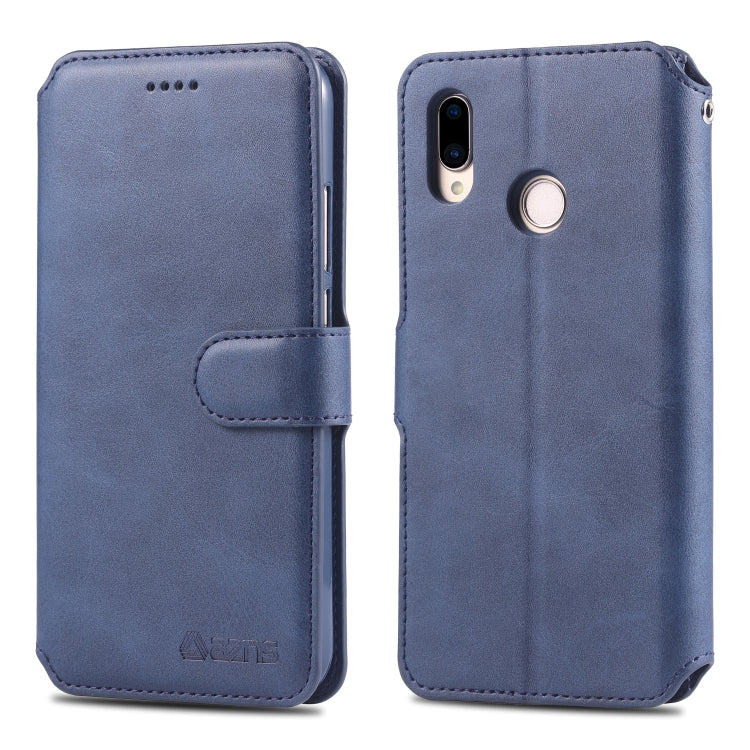 For Huawei P20 Lite AZNS Calf Texture Magnetic Horizontal Flip PU Leather Case with Holder & Card Slots & Photo Frame
