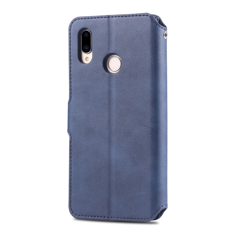 For Huawei P20 Lite AZNS Calf Texture Magnetic Horizontal Flip PU Leather Case with Holder & Card Slots & Photo Frame