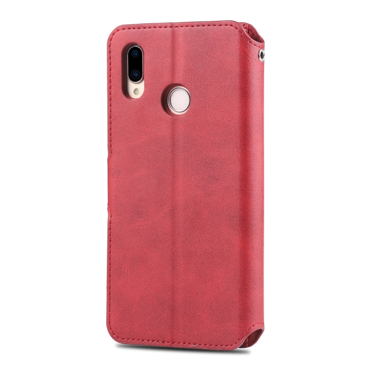 For Huawei P20 Lite AZNS Calf Texture Magnetic Horizontal Flip PU Leather Case with Holder & Card Slots & Photo Frame