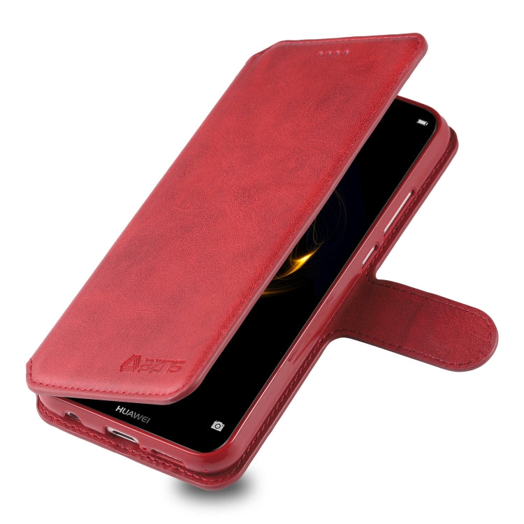 For Huawei P20 Lite AZNS Calf Texture Magnetic Horizontal Flip PU Leather Case with Holder & Card Slots & Photo Frame