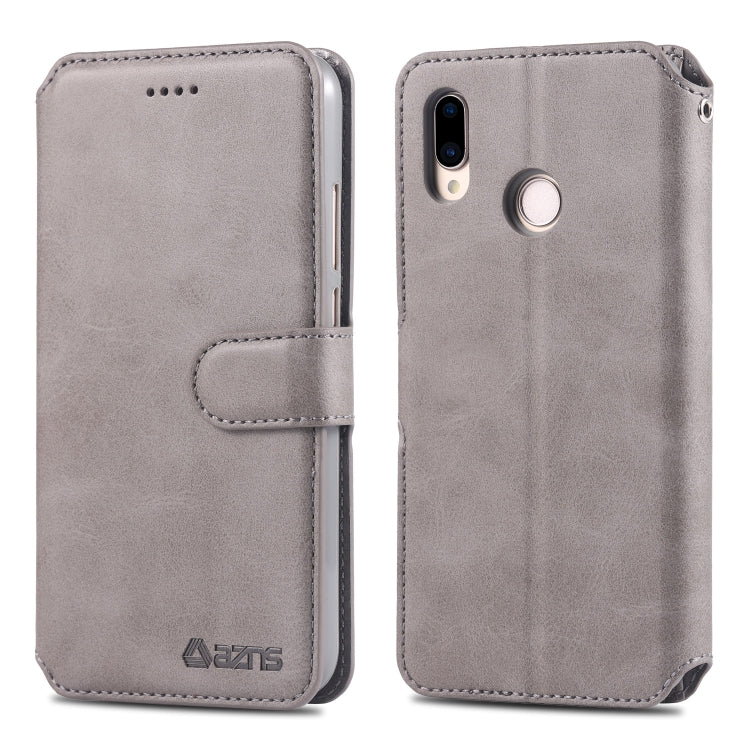 For Huawei P20 Lite AZNS Calf Texture Magnetic Horizontal Flip PU Leather Case with Holder & Card Slots & Photo Frame