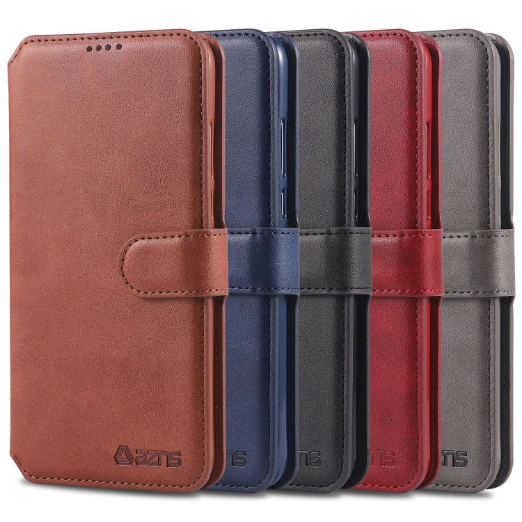 For Huawei P30 Lite / nova 4e AZNS Calf Texture Magnetic Horizontal Flip PU Leather Case with Holder & Card Slots & Photo Frame