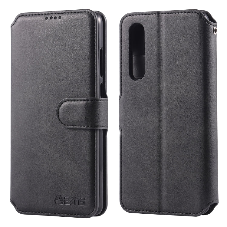 For Huawei P30 AZNS Calf Texture Magnetic Horizontal Flip PU Leather Case with Holder & Card Slots & Photo Frame