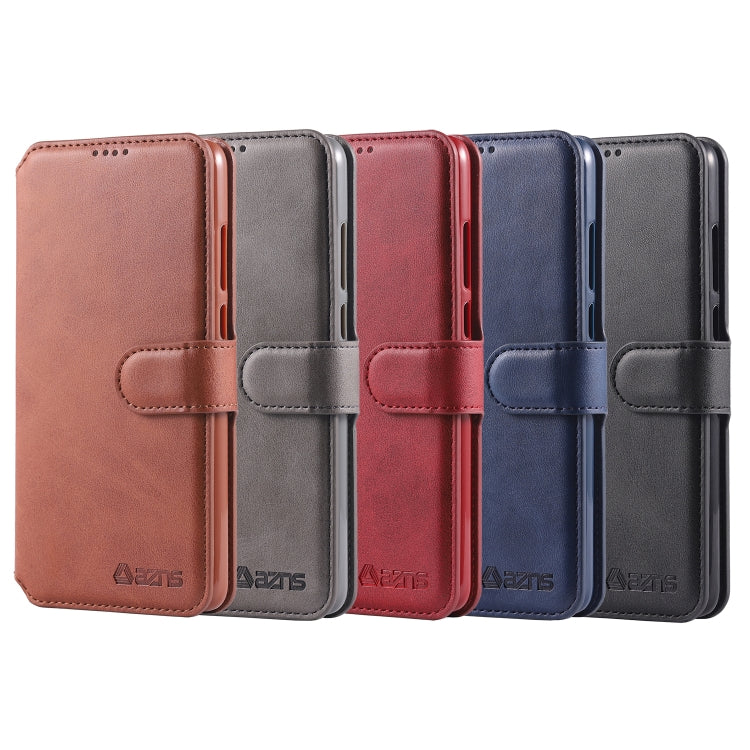 For Huawei P30 AZNS Calf Texture Magnetic Horizontal Flip PU Leather Case with Holder & Card Slots & Photo Frame