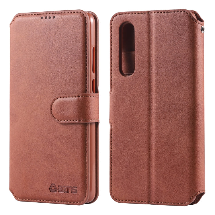 For Huawei P30 AZNS Calf Texture Magnetic Horizontal Flip PU Leather Case with Holder & Card Slots & Photo Frame