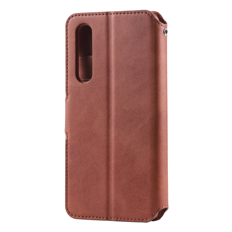 For Huawei P30 AZNS Calf Texture Magnetic Horizontal Flip PU Leather Case with Holder & Card Slots & Photo Frame