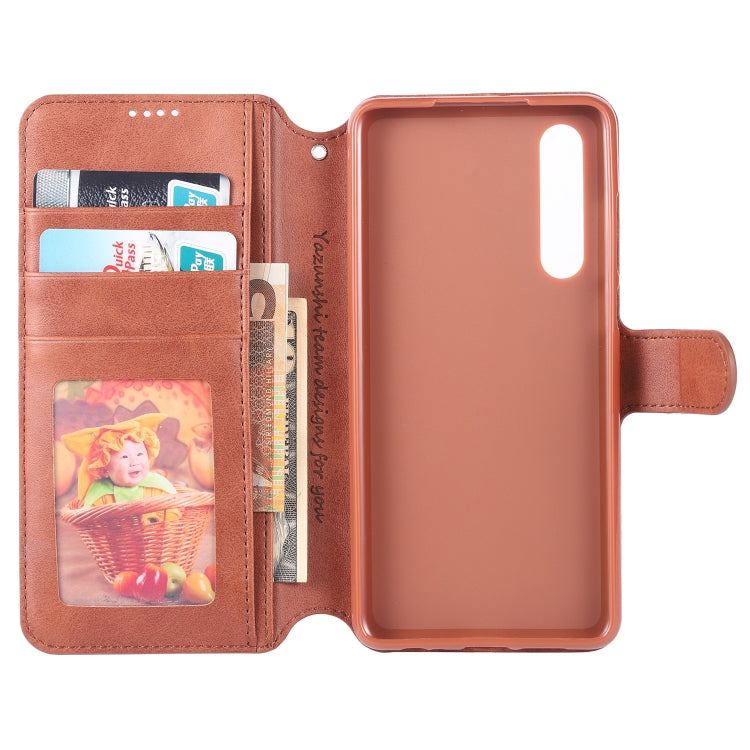 For Huawei P30 AZNS Calf Texture Magnetic Horizontal Flip PU Leather Case with Holder & Card Slots & Photo Frame