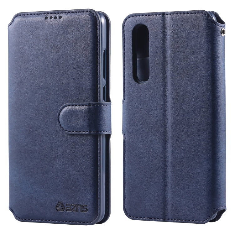 For Huawei P30 AZNS Calf Texture Magnetic Horizontal Flip PU Leather Case with Holder & Card Slots & Photo Frame