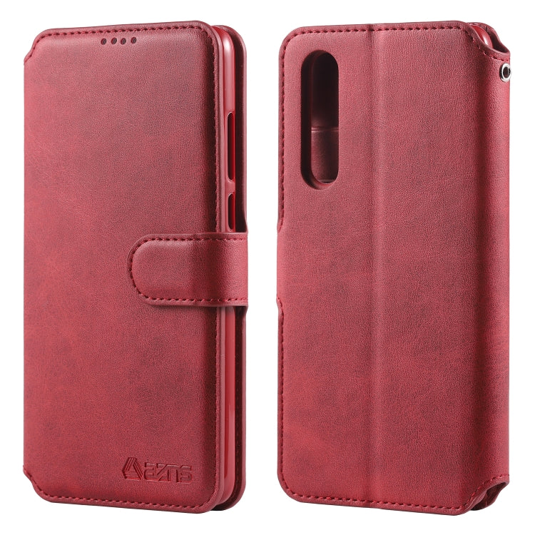 For Huawei P30 AZNS Calf Texture Magnetic Horizontal Flip PU Leather Case with Holder & Card Slots & Photo Frame