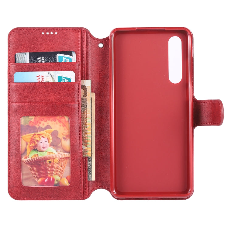 For Huawei P30 AZNS Calf Texture Magnetic Horizontal Flip PU Leather Case with Holder & Card Slots & Photo Frame