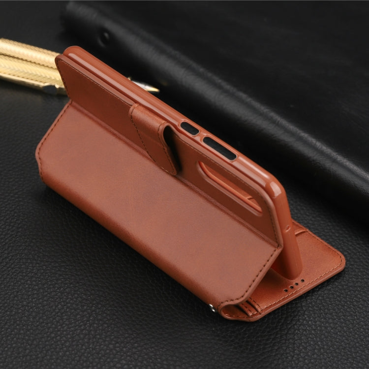 For Huawei P30 AZNS Calf Texture Magnetic Horizontal Flip PU Leather Case with Holder & Card Slots & Photo Frame