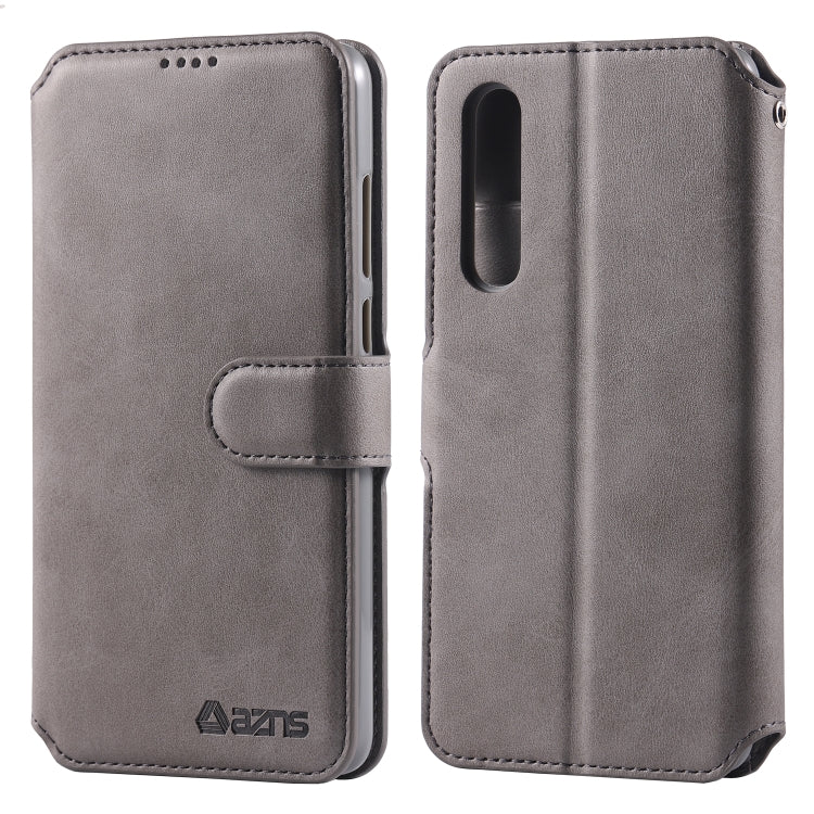 For Huawei P30 AZNS Calf Texture Magnetic Horizontal Flip PU Leather Case with Holder & Card Slots & Photo Frame