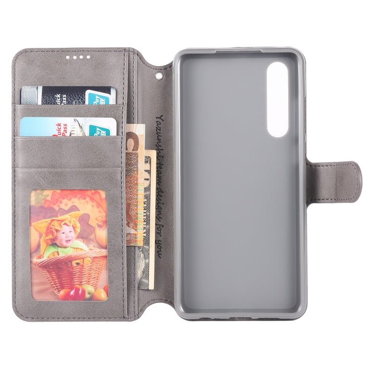 For Huawei P30 AZNS Calf Texture Magnetic Horizontal Flip PU Leather Case with Holder & Card Slots & Photo Frame