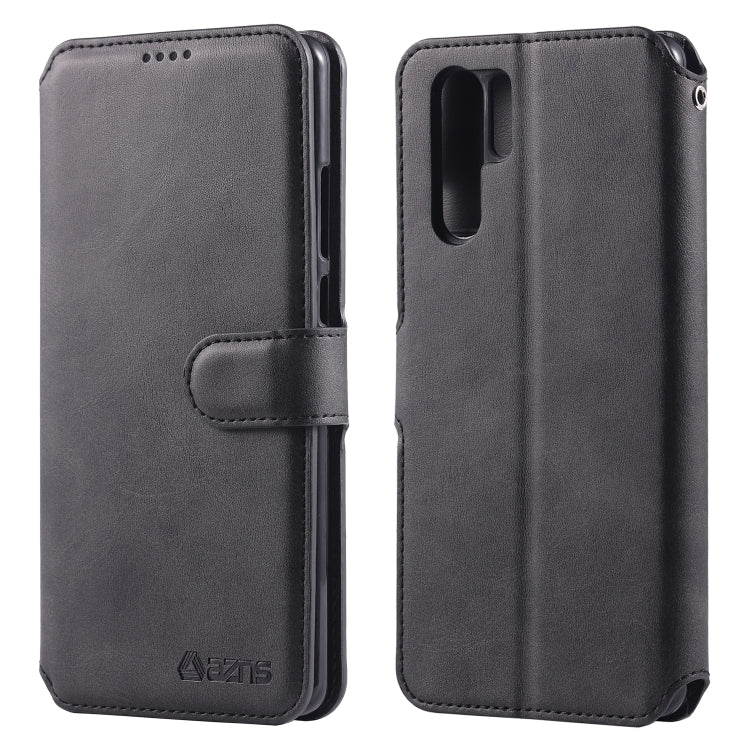 For Huawei P30 Pro AZNS Calf Texture Magnetic Horizontal Flip PU Leather Case with Holder & Card Slots & Photo Frame